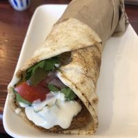 falafel wrap  at Falafel Box in Yerevan