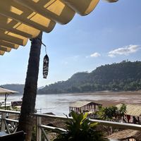 View  at The Belle Rive Terrace in Luang Prabang