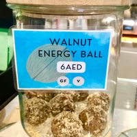 Walnut balls at Shimis Yoga in Dubai