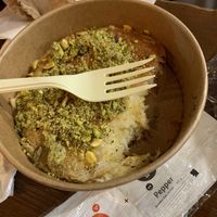 It smelt sooo good I forgot to let the phone eat first!  at Vegan Shawarma in Jerusalem