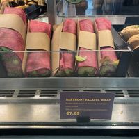 The vegan wrap  at LCA - Upper Crust in Larnaca