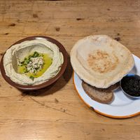 Hummus & Bread at Hamarakia in Jerusalem