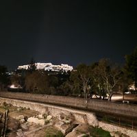 The view from the restaurant at Theta in Athens