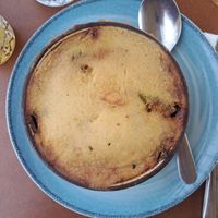 Vegan moussaka at Theta in Athens