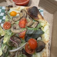   at VeganZza in Vancouver