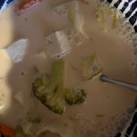 Tom Kha coconut soup with tofu!   at Lucky Thai Elephant Restaurant in Newport