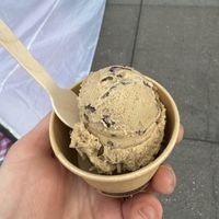A scoop of CENTO COFFEE STRACCIATELLA  at Flora Gelateria in San Francisco