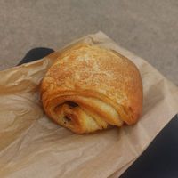 Chocolat croissant (napolitana) at Pastelería Málaga Vegana in Malaga
