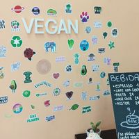 Vegan army! at Pastelería Málaga Vegana in Malaga