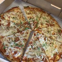 Pepperoni Pizza at Mike's Cafe and Wine Bar in San Juan Island