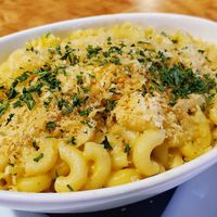 Mac and cheese at Mike's Cafe and Wine Bar in San Juan Island