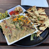Wild mushroom tartine   at Mike's Cafe and Wine Bar in San Juan Island