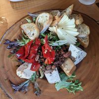 Cheese plater. Pricey but very impressive at Mike's Cafe and Wine Bar in San Juan Island