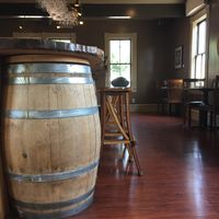 Bar area inside  at Mike's Cafe and Wine Bar in San Juan Island