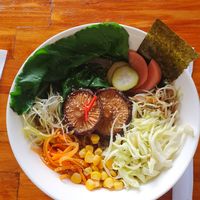 when Monteadentro is closed, go to Bushido Ramen, 2 blocks away, for vegan options at Monteadentroveggiefood in Cali