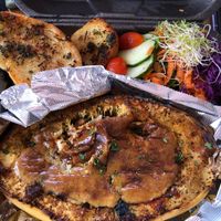 Stuffed spaghetti squash!  at Common Sense - Sejah Farms in St Croix