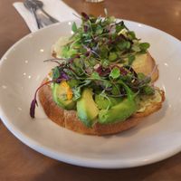 Avocado toast at Plate 21 in Toledo