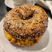 Vegan breakfast sandwich at Plate 21 in Toledo