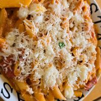 Vegan baked ziti at iPizzaNY - Times Square in New York City