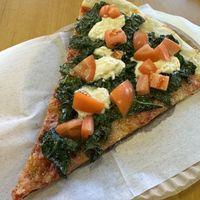 Fromage vegan slice  at iPizzaNY - Times Square in New York City