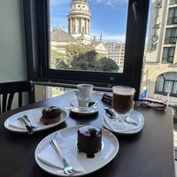 The view from the cafe  at Rausch das Schokoladenhaus in Berlin