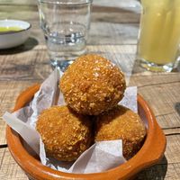 arancini  at Peloton Cycling Eatery in Helsinki