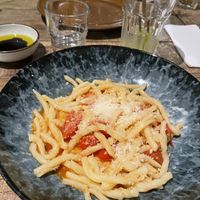 hand-made pasta  at Peloton Cycling Eatery in Helsinki
