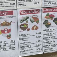 Vegetarian options (and vegan)  at Yatai in Sitges