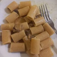 Penne with mushroom at Il Picchio Verde in Gubbio