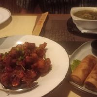 Korean cauliflower (dish on the left) was the star of the show at The Flying Dragon in Paphos