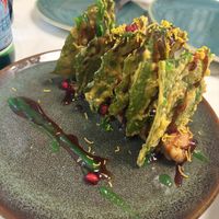 Spinach fritters   at GALA in Abu Dhabi
