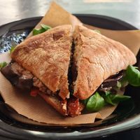 Sandwich mit Auberginen und getrockneter Tomate at Officina Meccanica Work in Progress  in Valencia