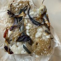 Queso y cebolla (sabor excelente pero no tan buena pinta)   at ITACA - Cocina Botanica in Granada