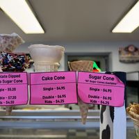staff confirmed vegan cones   at Licks Unlimited in Excelsior