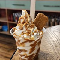 Biscoff Oatly sundae at BEAR in Nottingham