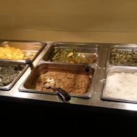 cooked portion of vegan lunch buffet at Alem Ethiopian Village in Milwaukee