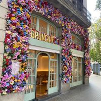 The restaurant at Brunchit in Barcelona