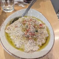 Eggplant and tahini at Paramount Fine Foods  in Toronto