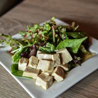 Completely tofu and salad at Dao Fu in San Diego
