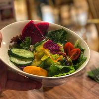 salad at GreenWoods Raw Cafe in Kowloon