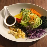 RAW spaghetti !  at GreenWoods Raw Cafe in Kowloon