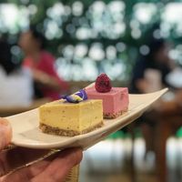 very delicious cake :-) !  at GreenWoods Raw Cafe in Kowloon