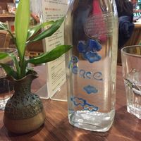 Energised water at GreenWoods Raw Cafe in Kowloon