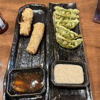 Vegan Gyoza and spring rolls #Veganuary at COM Vietnamese Kitchen in Bochum