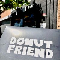 Bought a dozen of their delici donuts. 🍩🥭🍓 at Donut Friend - Highland Park in Los Angeles