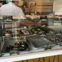 Some of the pre-made creations at Donut Friend - Highland Park in Los Angeles