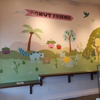 Mural  at Donut Friend - Highland Park in Los Angeles