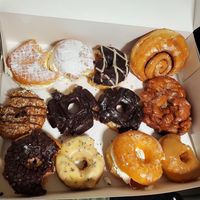 Took a bite out of each one. Soooo gooood at Donut Friend - Highland Park in Los Angeles