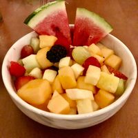 Fruit salad at The Locale in Dubai