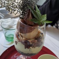 Parfait au marron at and S organic in Fukuoka